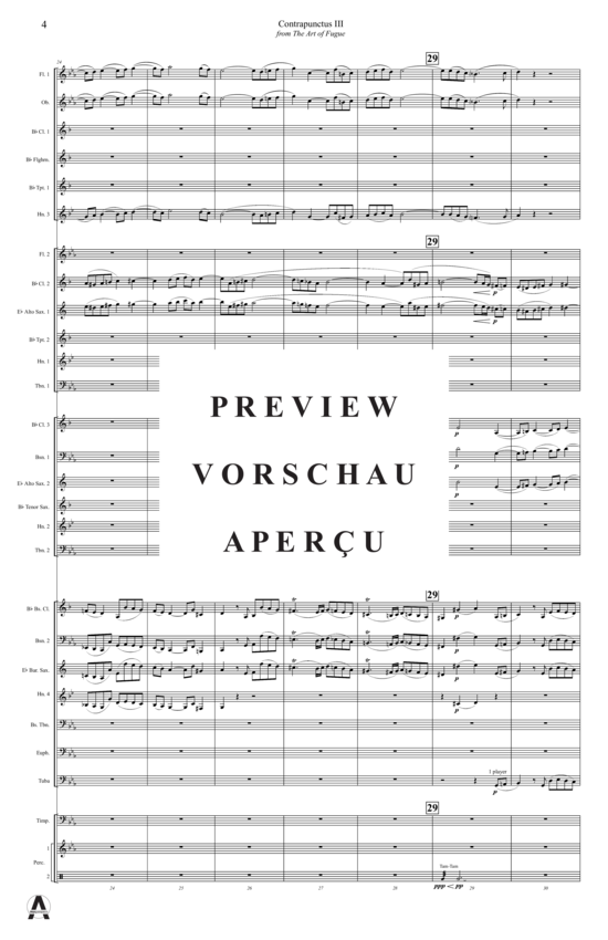 Produktgalerie: Seite 7 von 13 Contrapunctus 3 aus Kunst der Fuge , , (Concert Band)