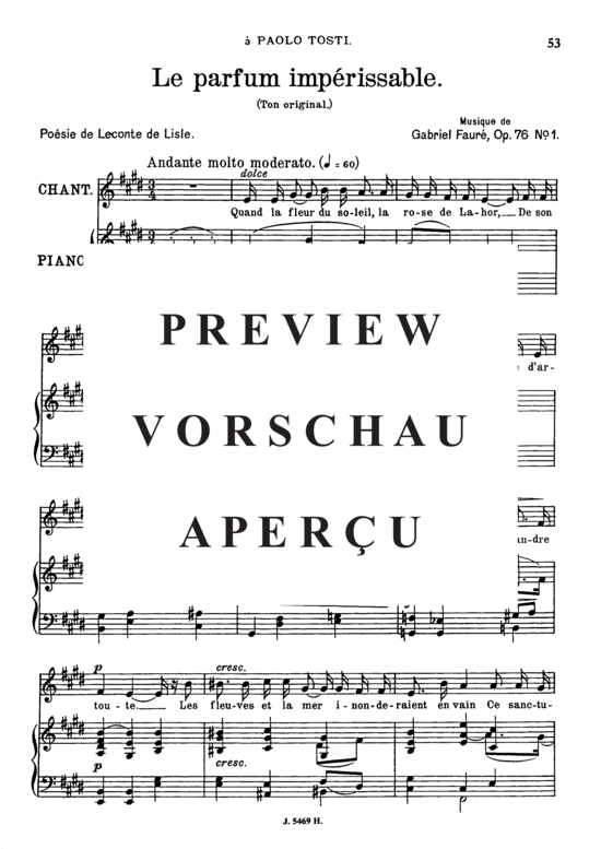 gallery: Le parfum impérissable Op.76 No.1 , , (Gesang mittel + Klavier)
