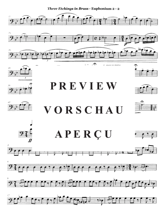 Produktgalerie: Seite 19 von 21 Three Etchings in Brass , , (Tuba Trio EET)
