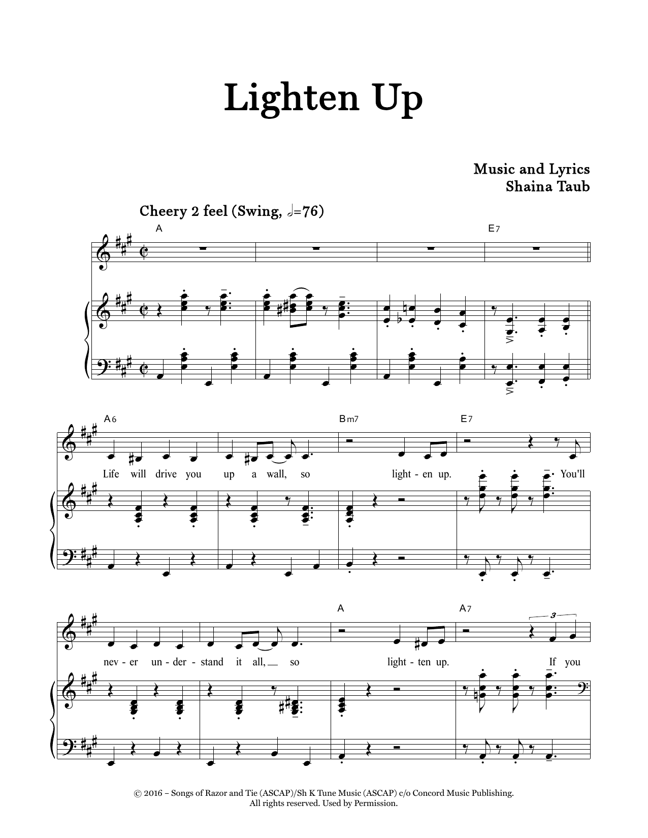 Produktgalerie: Seite 1 von 1 Lighten Up, Shaina Taub, Gesang, Klavier
