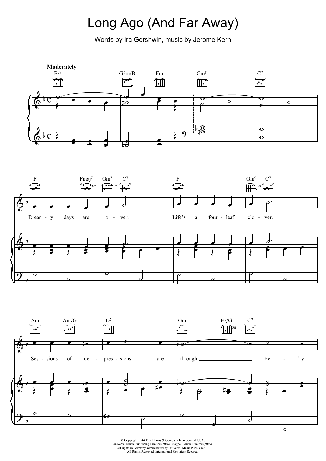 Product gallery: Page 1 of 1 Long Ago And Far Away, Ira Gershwin