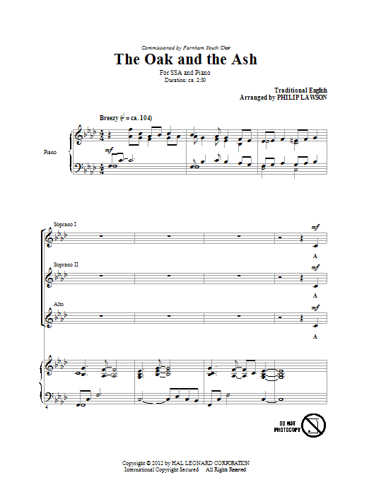 Produktgalerie: Seite 1 von 1 The Oak And The Ash (Love Will Find Out The Way), Philip Lawson, Chor