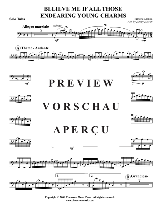 Produktgalerie: Seite 17 von 19 Believe Me If All Those Endearing Young Charms , , (Blechbläserquintett)