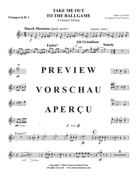 Produktgalerie: Seite 8 von 21 Take Me Out to the Ballgame , , (Blechbläserquintett)