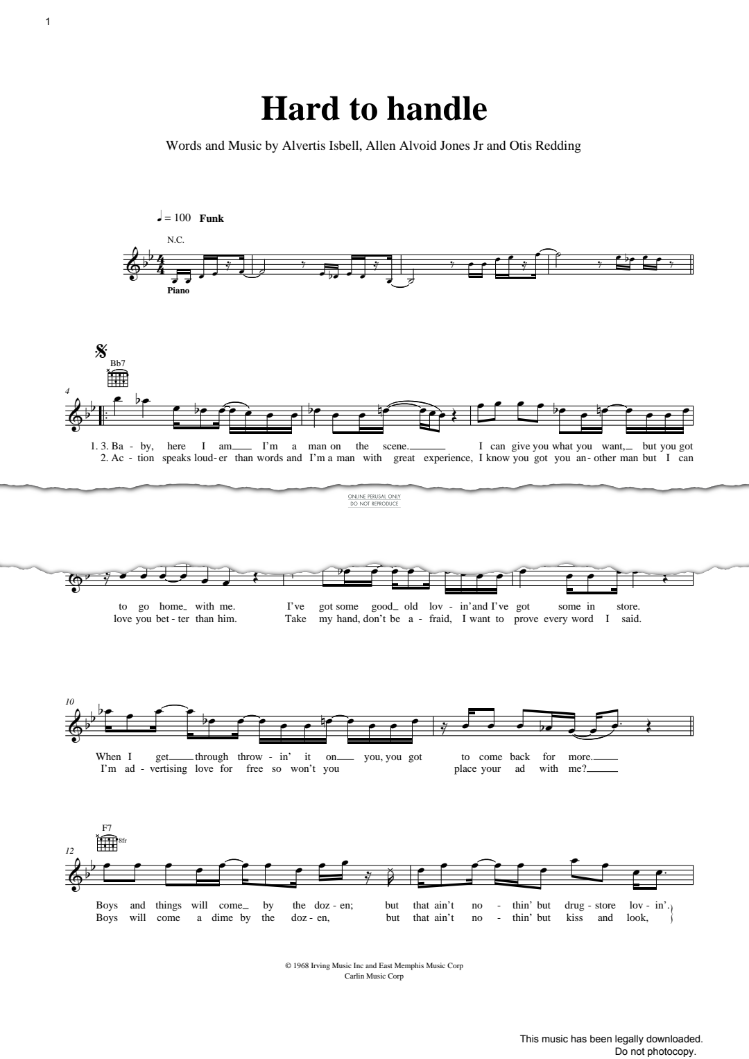 Produktgalerie: Seite 1 von 1 Hard To Handle, Otis Redding, Gesang