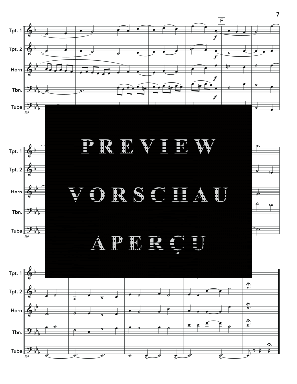 Produktgalerie: Seite 11 von 11 First Suite in E-flat, , (Blechbläser Quintett)