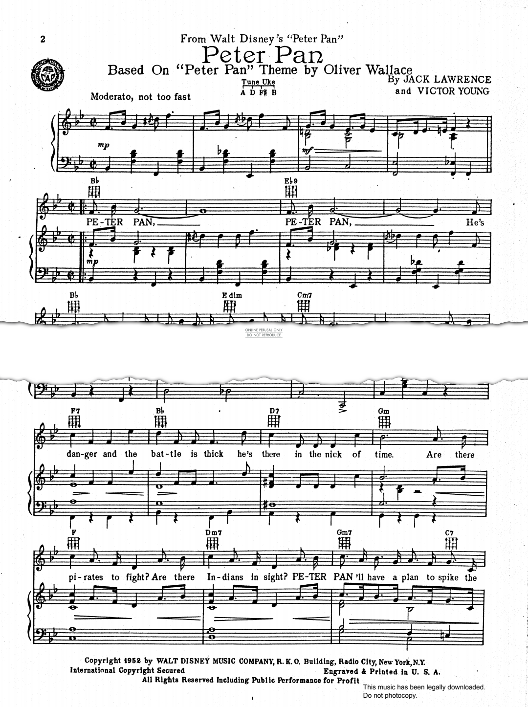 gallery: Peter Pan (from Disney's 'Peter Pan'), Victor Young