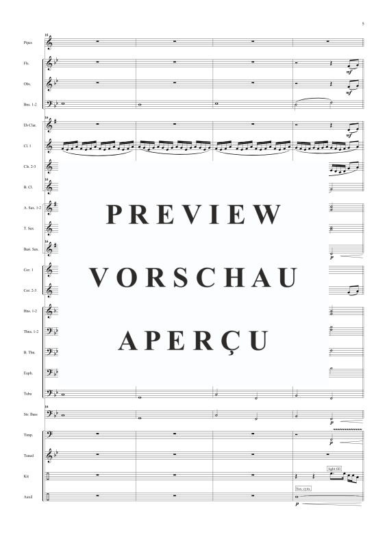 Produktgalerie: Seite 8 von 11 Sailing arr. for concert band and optional pipes, , Concert Band und Dudelsack Solo
