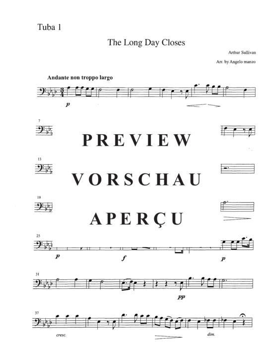 Product gallery: Page 7 of 14 The Long Day Closes , , (Tuba Quartet)