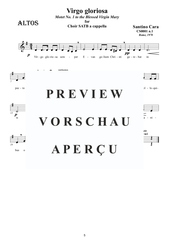 Produktgalerie: Seite 6 von 8 Virgo gloriosa - Motette, , Gemischter Chor a capella