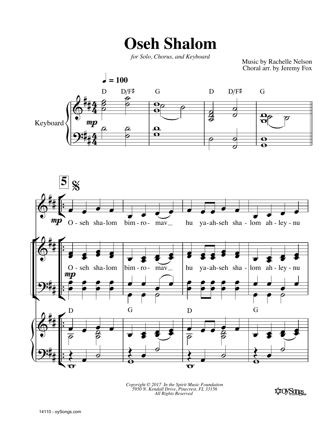 Produktbild zu: Oseh Shalom