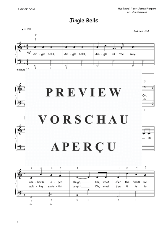 gallery: Jingle Bells, , Klavier Solo