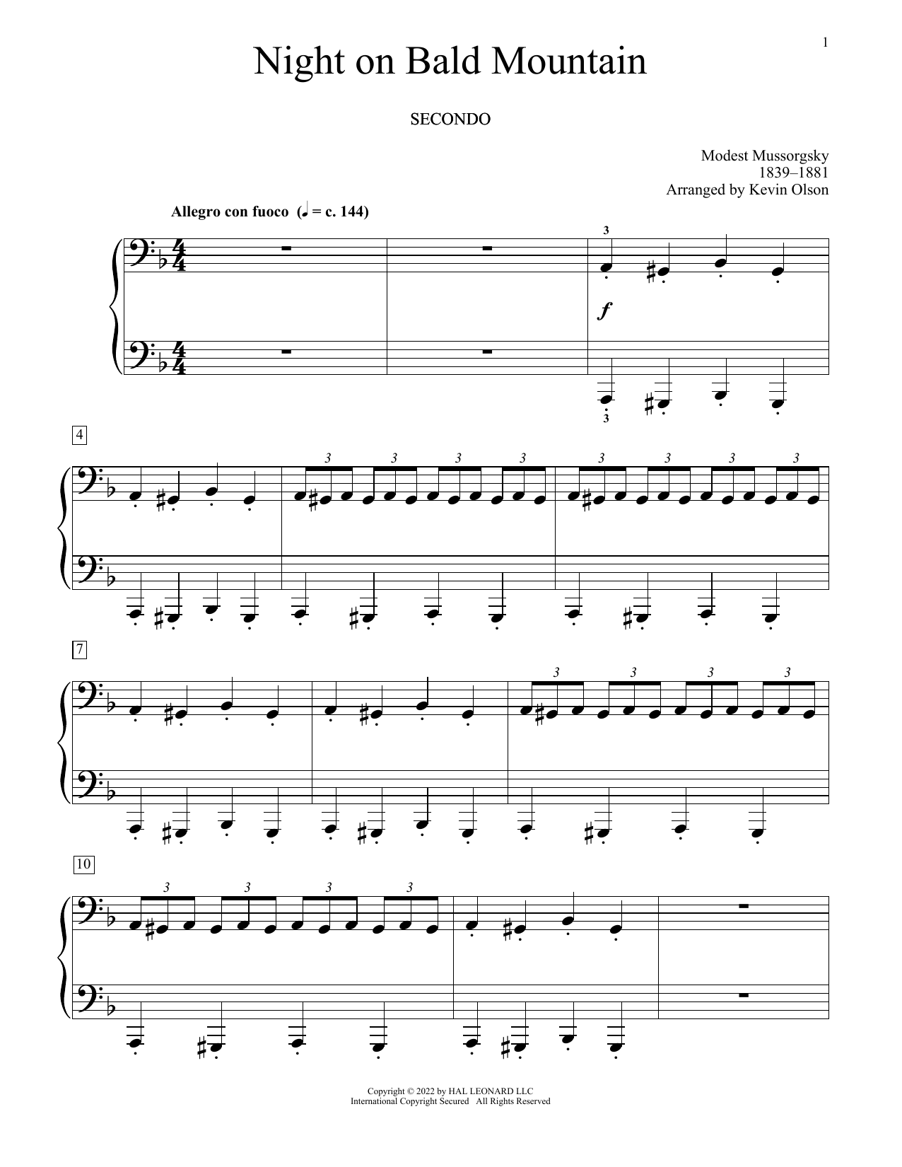 Produktbild zu: Night On Bald Mountain (arr. Kevin Olson)