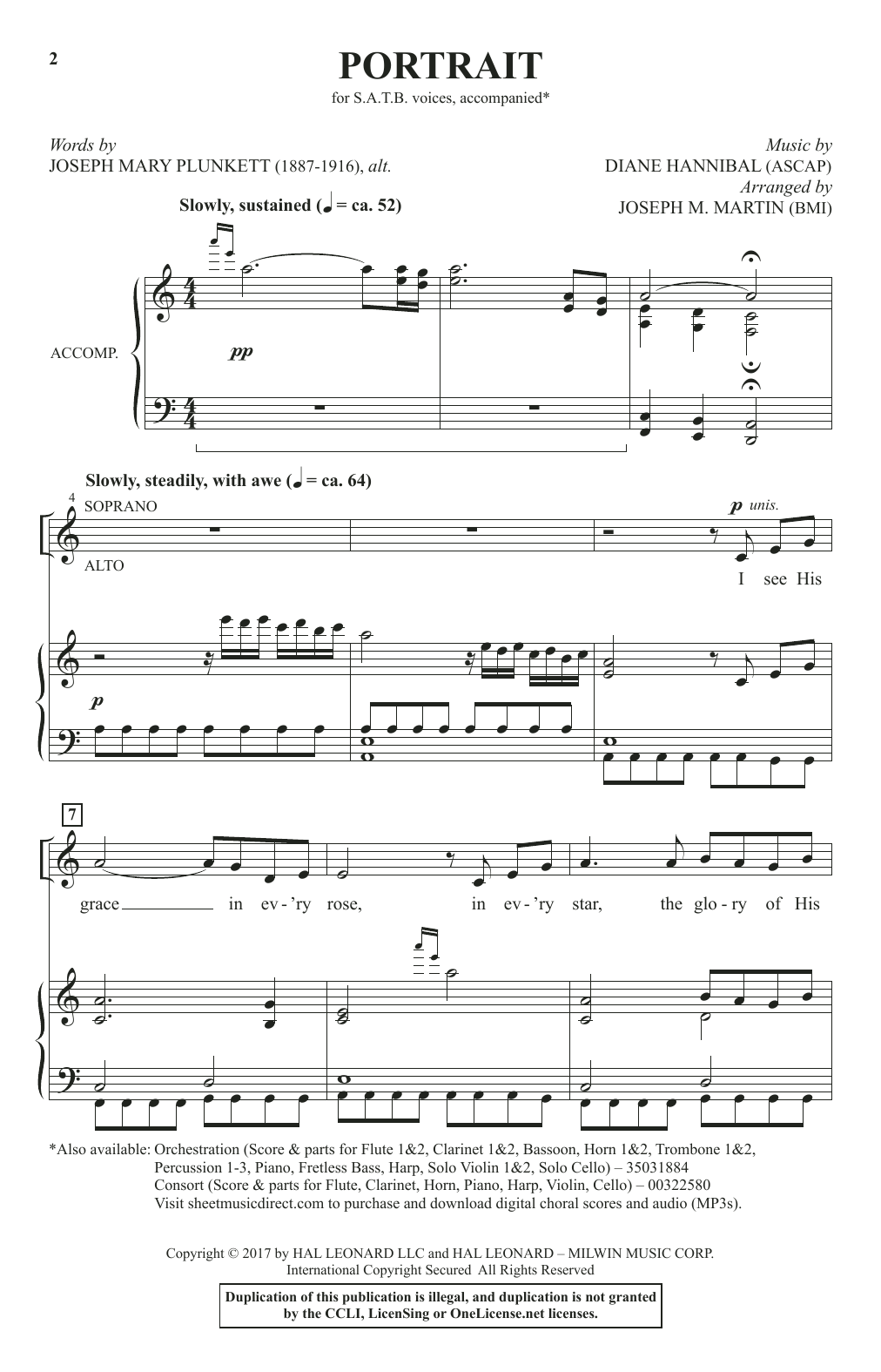 Product picture to: Portrait (arr. Joseph M. Martin)