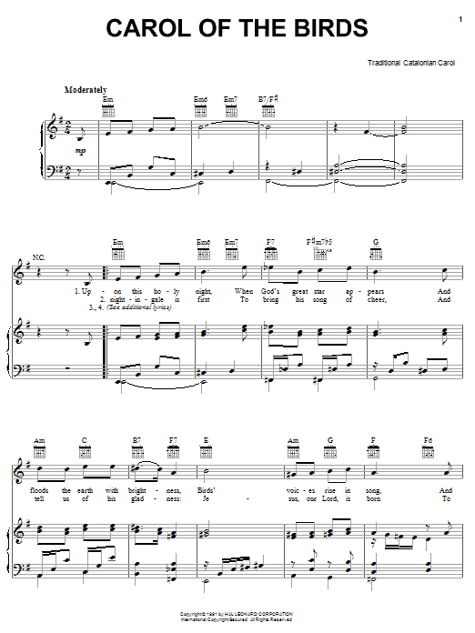 Produktbild zu: Carol Of The Birds