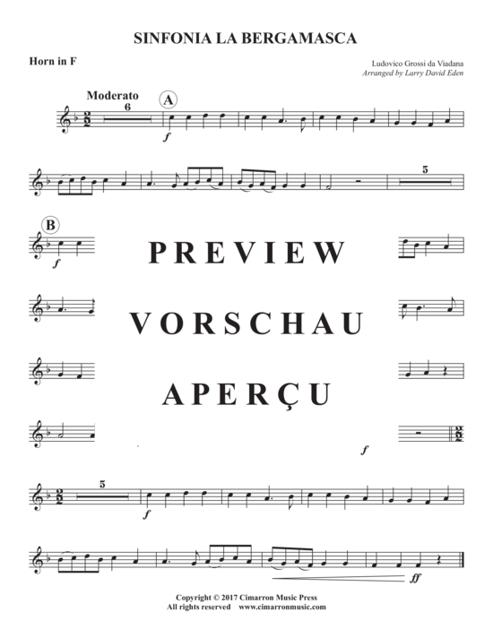 Produktgalerie: Seite 8 von 10 Sinfonia La Bergmasca , , (Blechbläserquintett)