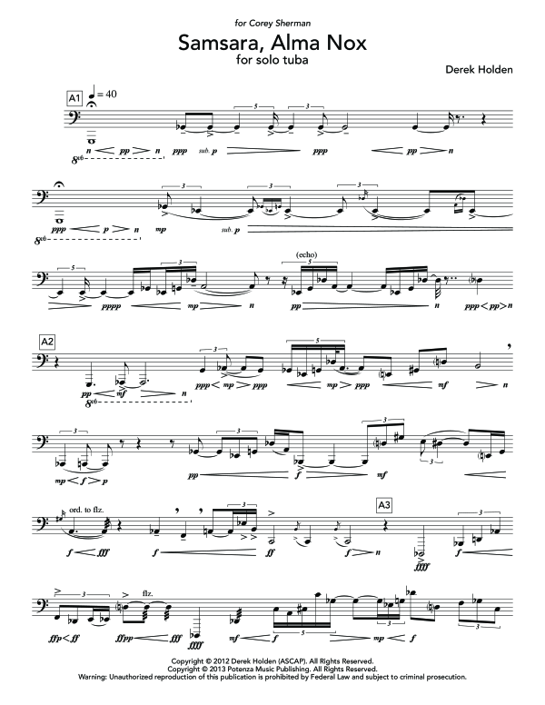 Produktgalerie: Seite 1 von 8 Samsara, Alma Nox, , (Tuba Solo)