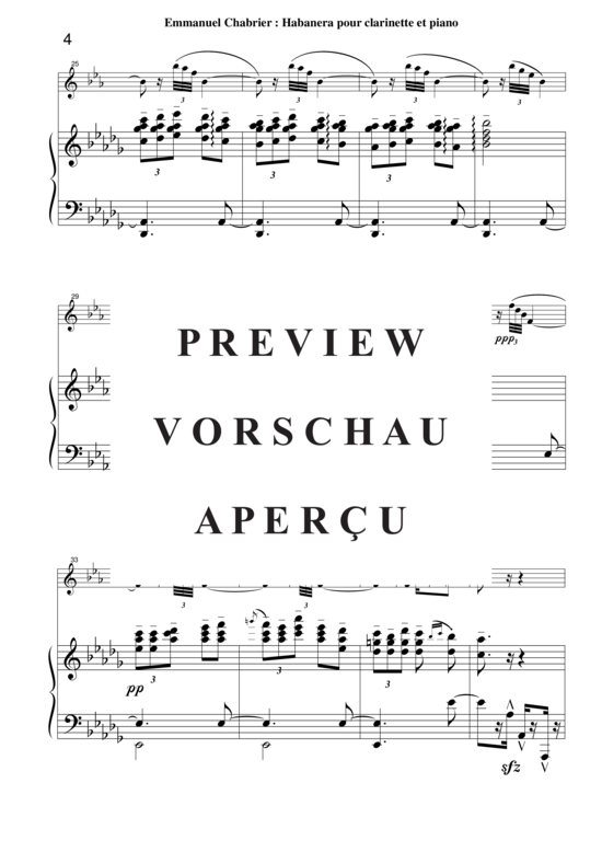 Product gallery: Page 5 of 16 Habanera , , (clarinet in Bb + piano)