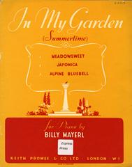 cover: Alpine Bluebell (from 'In My Garden (Summertime)'), Billy Mayerl, Klavier