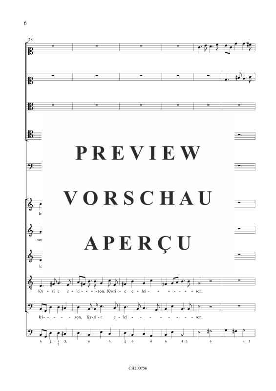gallery: Missa à 10, , (Gemischtes Ensemble 5 Stimmen, 4 Violen, Fagott und Orgel)