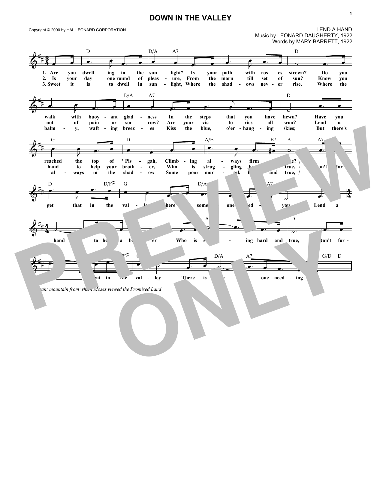 Produktbild zu: Down In The Valley