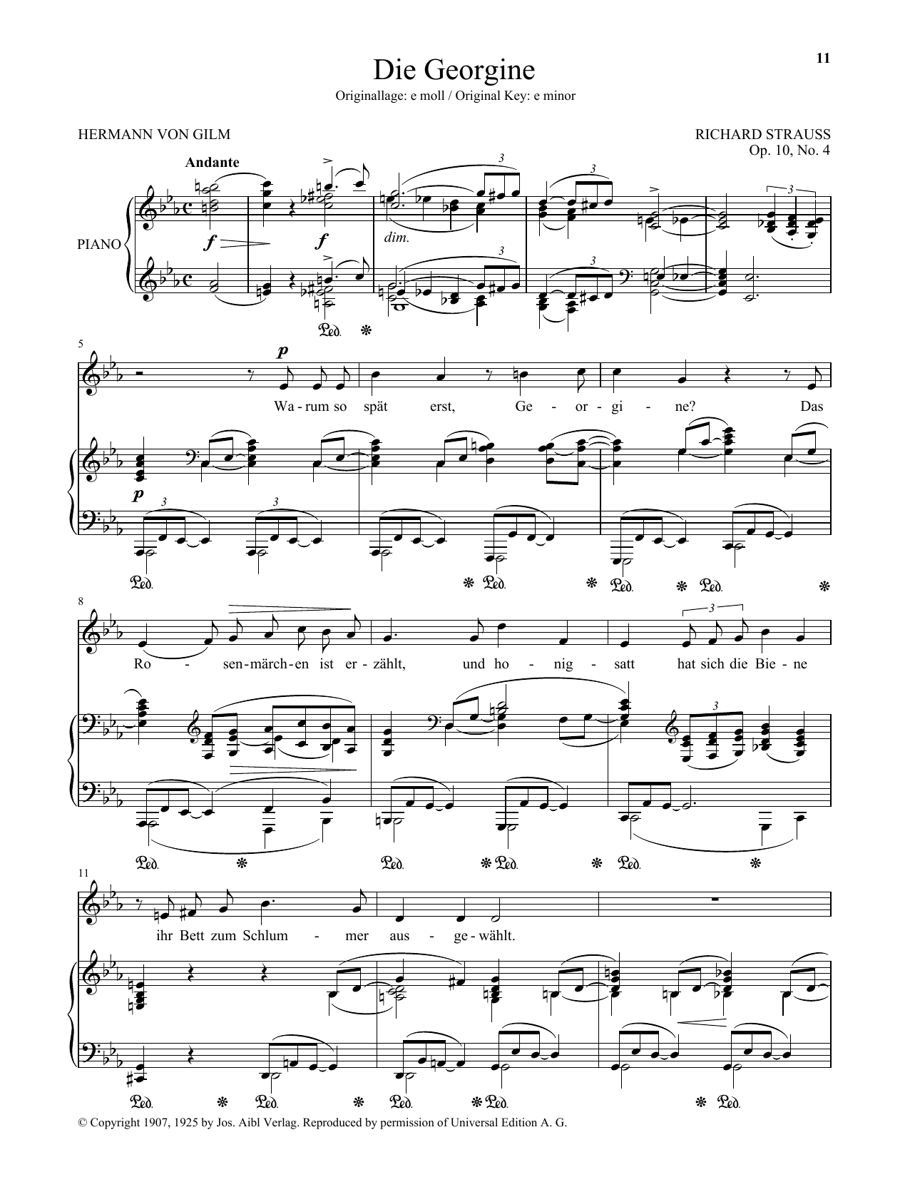 Produktbild zu: Die Georgine (Low Voice)