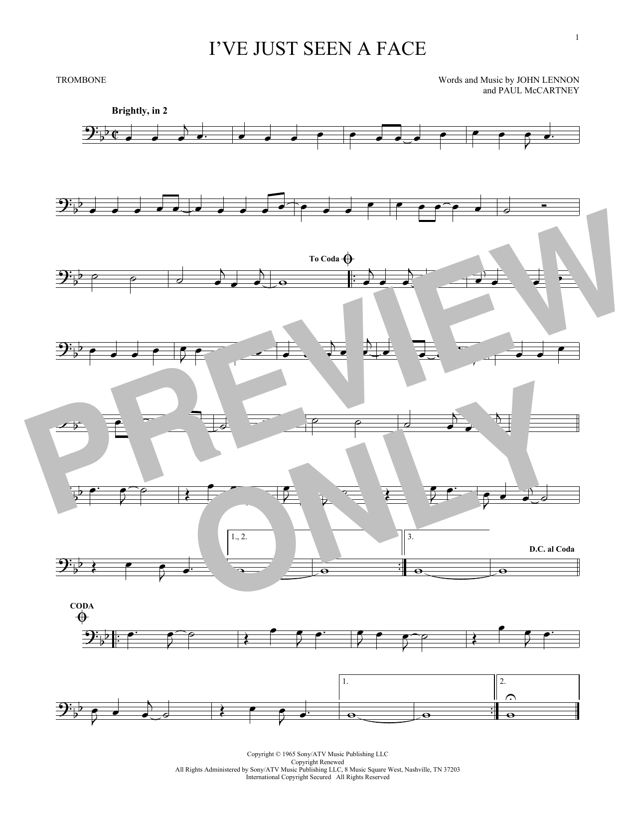 Product gallery: Page 1 of 1 I've Just Seen A Face, The Beatles