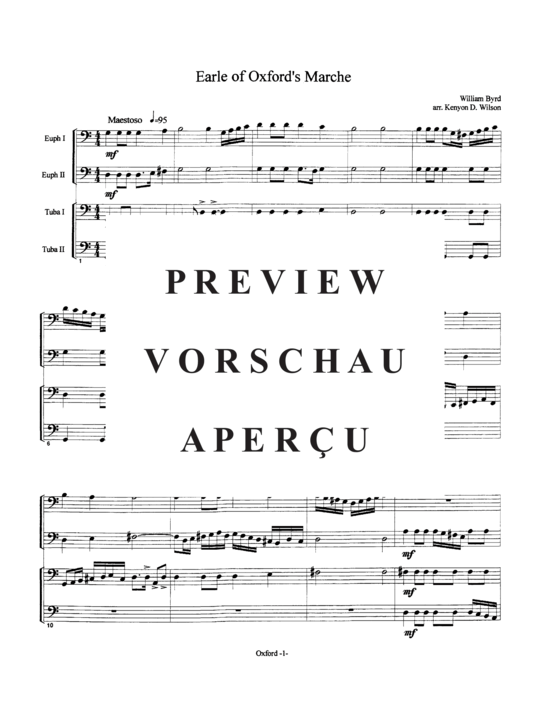 Product gallery: Page 3 of 13 Earle of Oxford´s March , , (Tuba Quartett EETT)