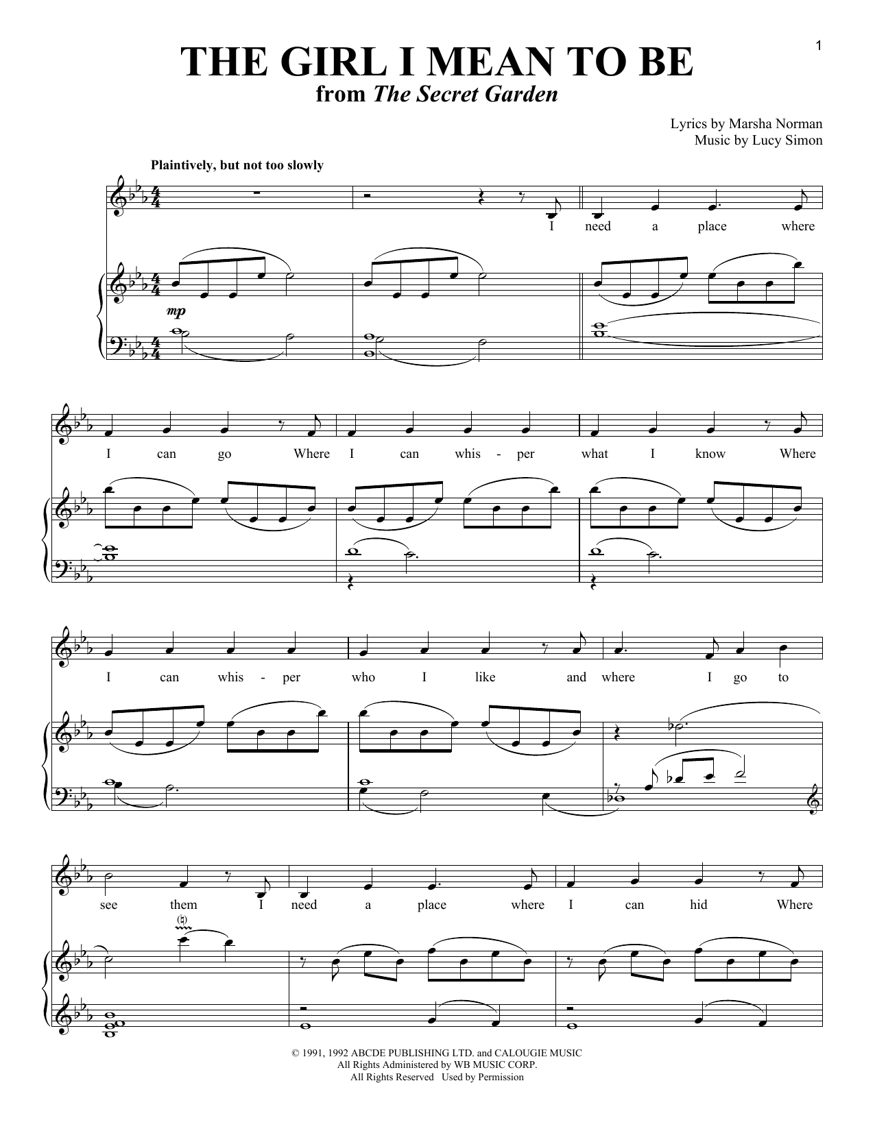 Product picture to: The Girl I Mean To Be