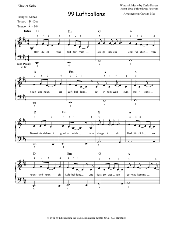 Produktbild zu: 99 Luftballons NenaNena