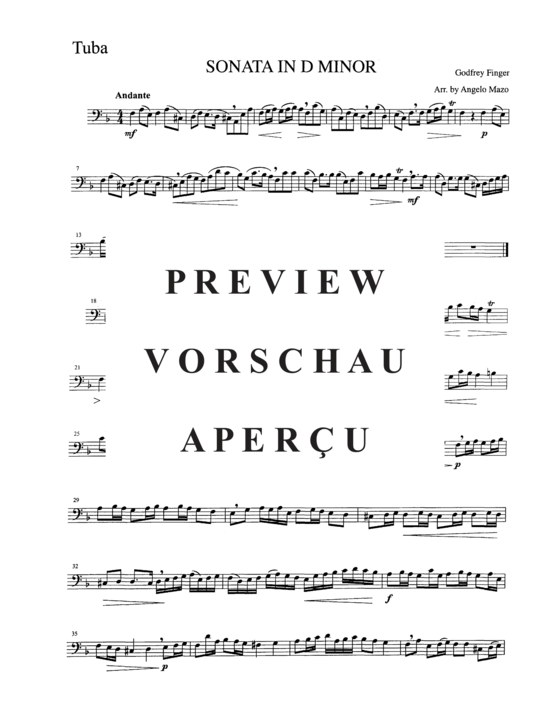 Produktgalerie: Seite 11 von 12 Sonata in D Minor , , (Tuba + Klavier)