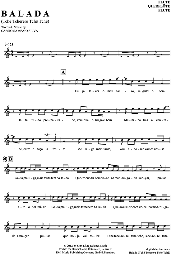 Product picture to: Balada (Tche Tcherere Tche Tche) Gusttavo Lima