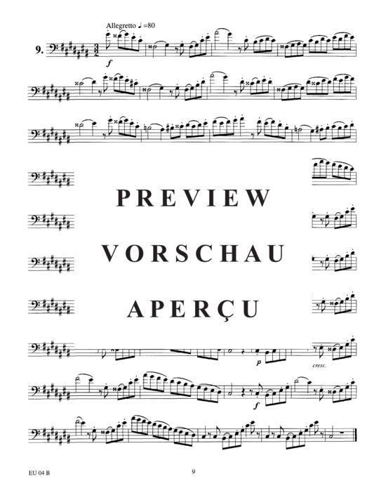 Product gallery: Page 13 of 21 Etudes for Euphonium, Vol. 4 , , (Euphonium Solo)