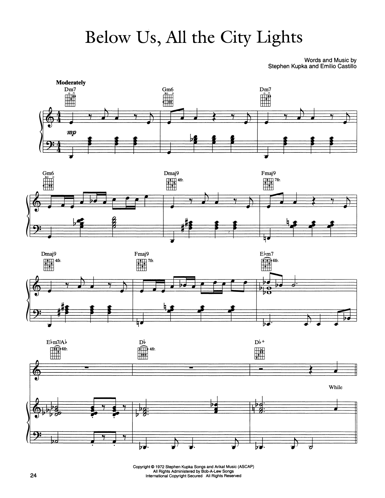 Produktgalerie: Seite 1 von 1 Below Us, All The City Lights, Tower Of Power, Gesang, Gitarre, Klavier
