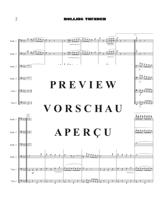 Product gallery: Page 4 of 18 Rolling Thunder , , (Tuba Ensemble EEEETT)