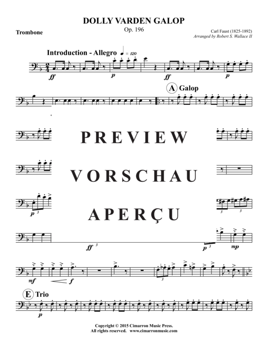 Produktgalerie: Seite 13 von 16 Dolly Varden Galop , , (Blechbläserquintett)