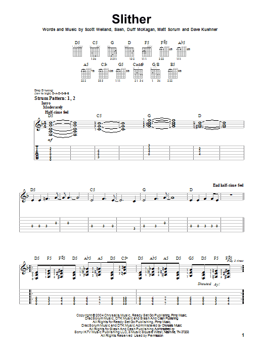 Produktgalerie: Seite 1 von 1 Slither, Velvet Revolver, Gitarre