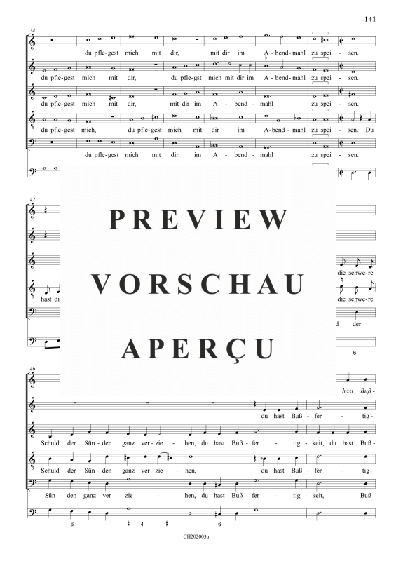 gallery: Wie kann und soll ich dich, Herr Jesu (Aria) , , (Gemischter Chor 5-stimmig)