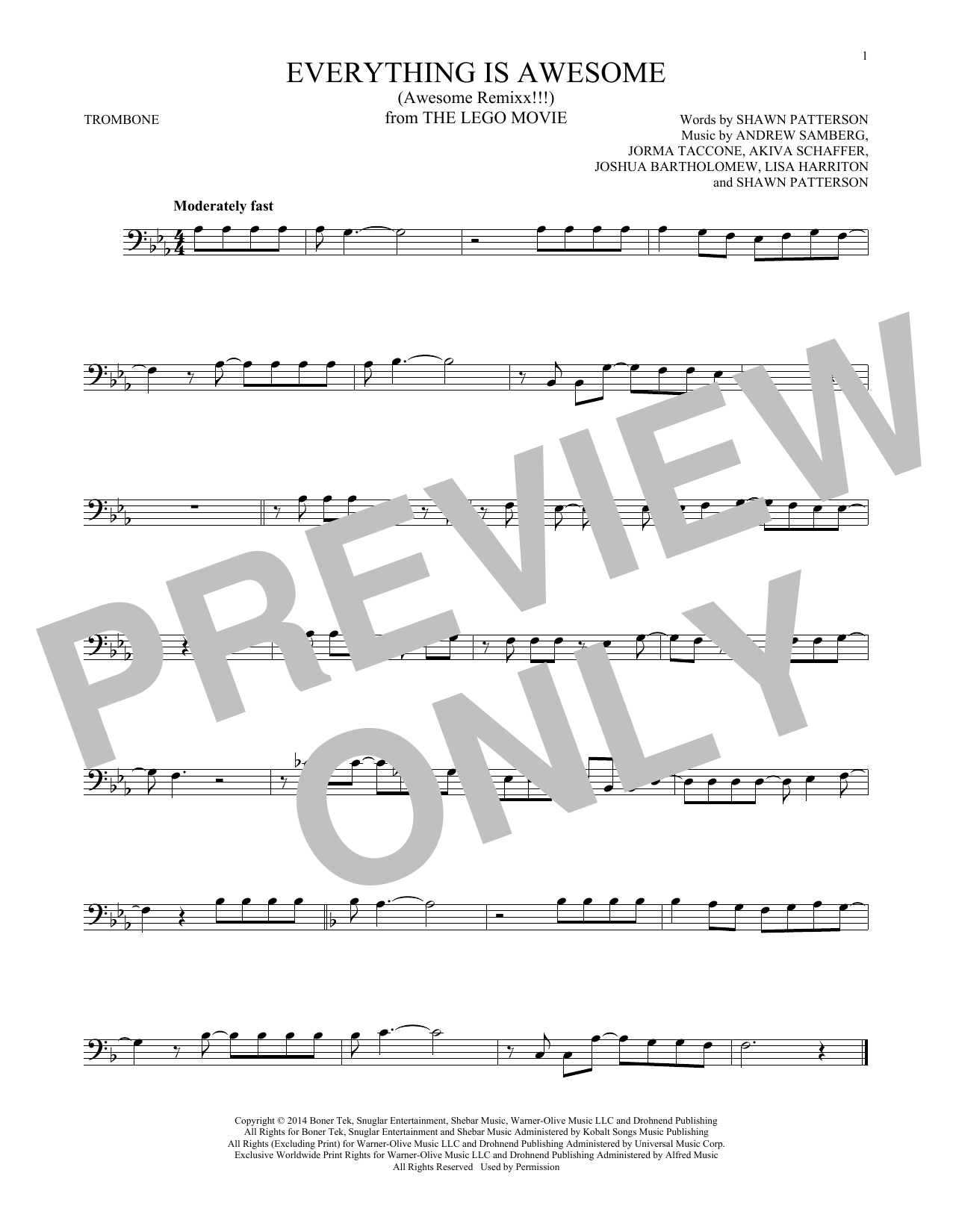 Product gallery: Page 1 of 1 Everything Is Awesome (from The Lego Movie) (feat. The Lonely Island), Tegan and Sara