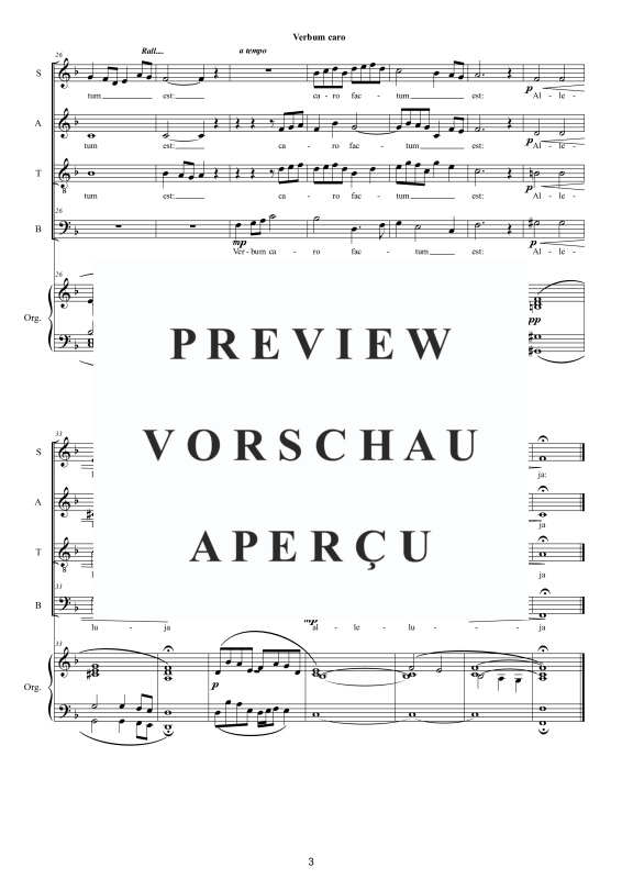 Produktgalerie: Seite 4 von 8 Verbum caro - Motette, , Gemischter Chor und Orgel
