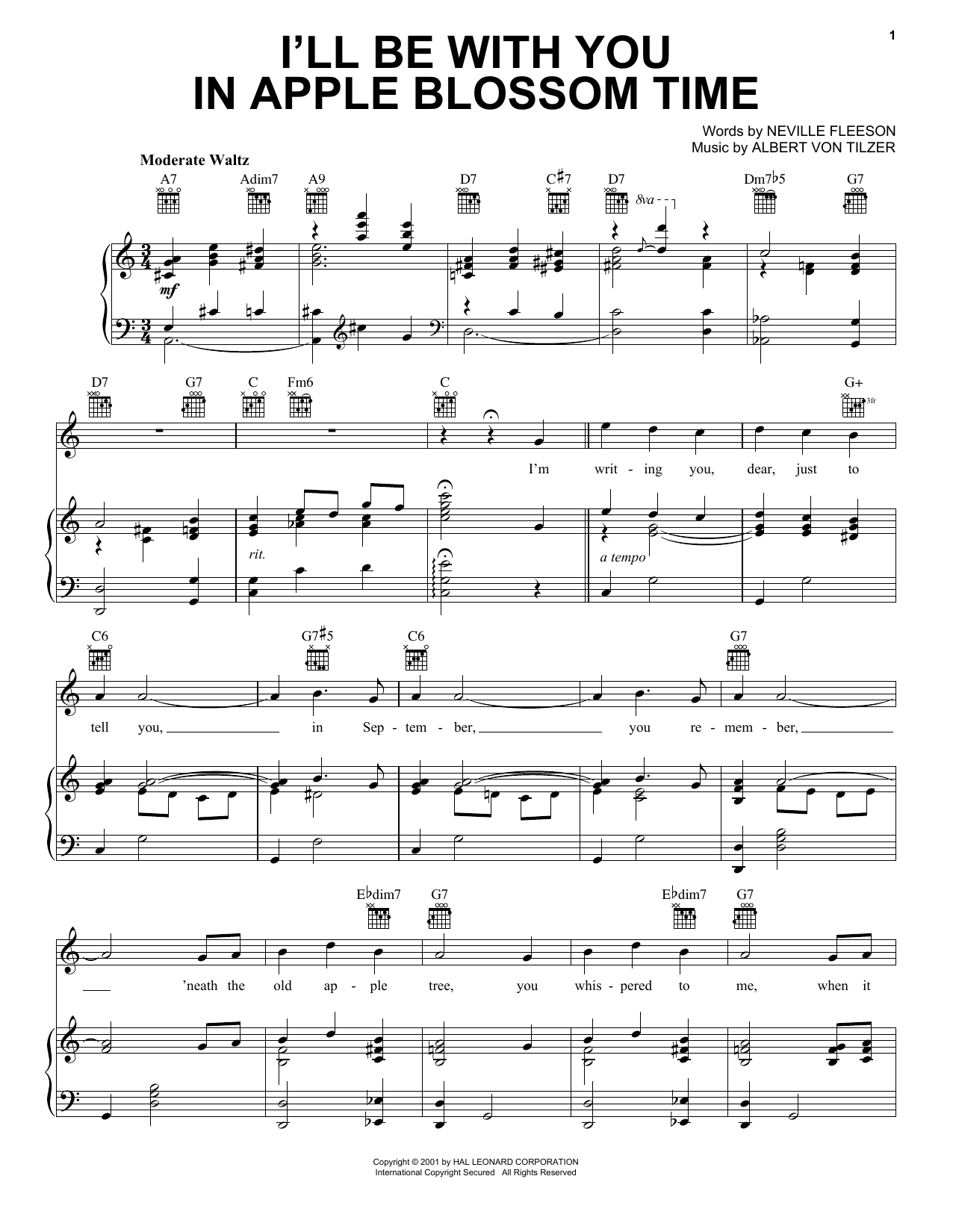 Produktbild zu:  I'll Be With You In Apple Blossom Time - The Andrews Sisters