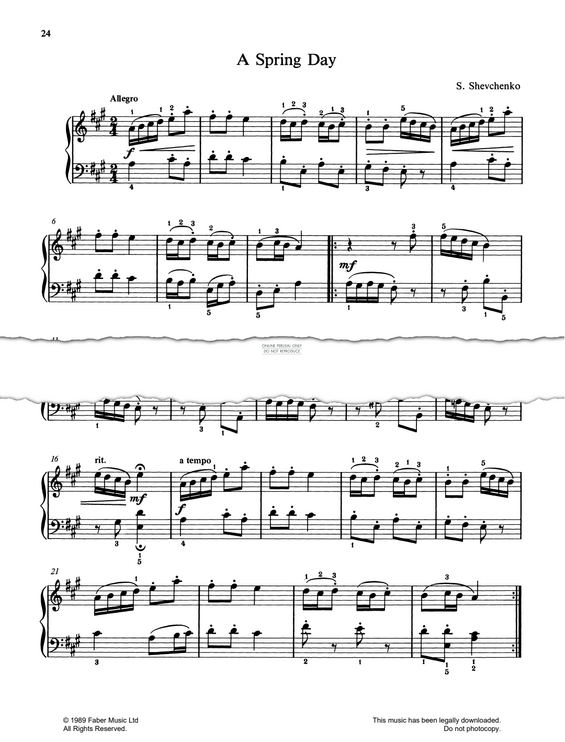 Produktgalerie: Seite 1 von 1 A Spring Day, Anatoly Shevchenko, Klavier