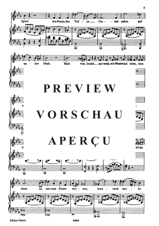 gallery: Abendempfindung K.523 , , (Gesang mittel + Klavier)