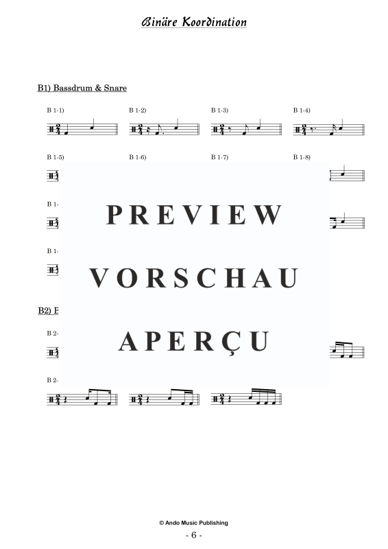 Produktgalerie: Seite 8 von 11 Groove-Koordination für Drumset Band 1, , Drum Set - Pop-Edition