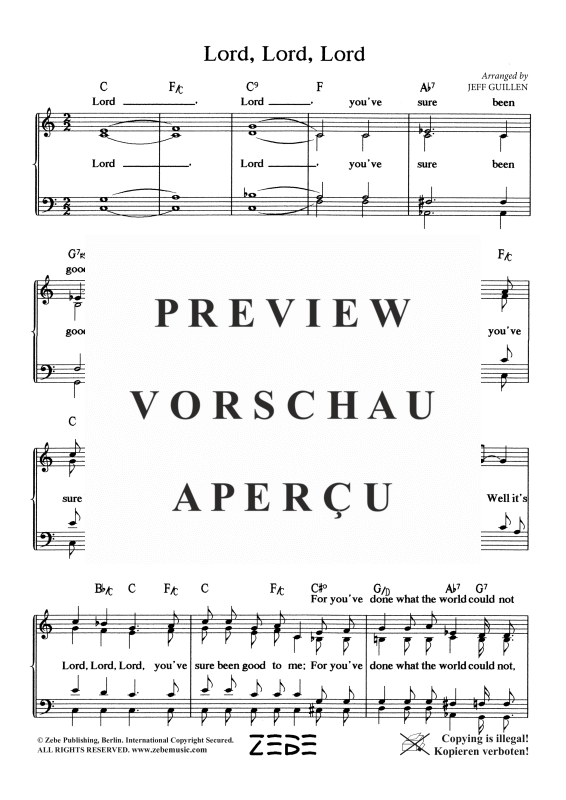 gallery: Lord, Lord, Lord, , Gemischter Chor