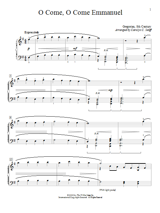 Product gallery: Page 1 of 1 O Come, O Come Emmanuel, Traditional