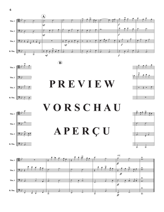 Product gallery: Page 7 of 21 Fünf Stücke , , (Trombone Quartet)