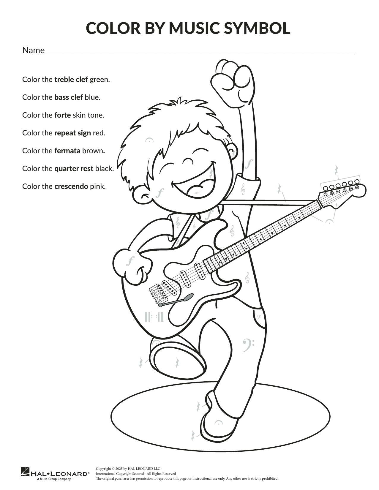 Produktgalerie: Seite 1 von 1 Color By Music Symbol: General Music, Brittany McCorriston