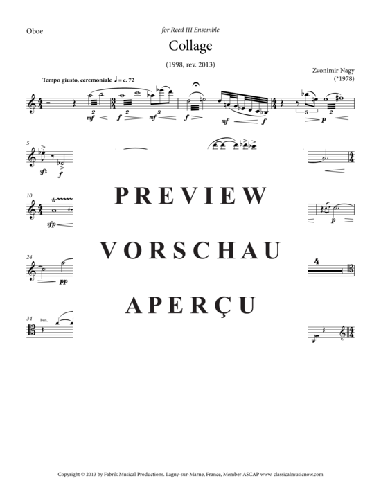 Product gallery: Page 12 of 21 Collages , , (Woodwind trio for oboe, clarinet in Bb + bassoon)