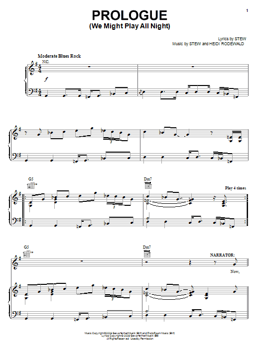 Produktbild zu: Prologue (We Might Play All Night)